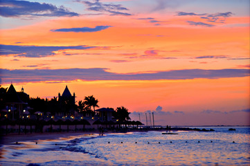 cancun sunset