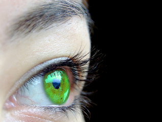 deep green eye