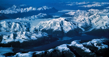 alaska range from the air