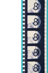 Fototapeta premium close-up movie leader film strip