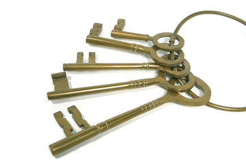 bunch of brass keys