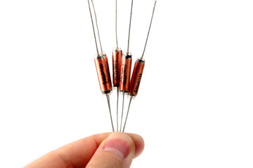 drosselspulen in der hand, induction coil