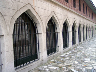 some windows in topkapi palace