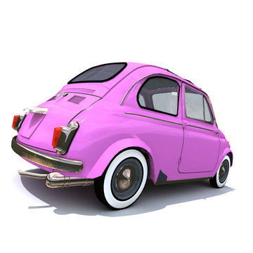 retro car rose