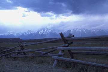 Fototapeta premium teton fence