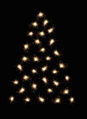 sparkler christmas tree 2