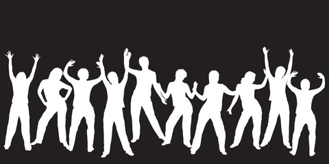dancing silhouettes