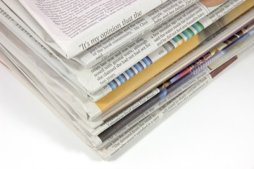 pile of newspaper