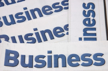 business heading of newspaper