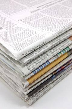 pile of newspaper