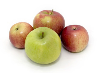 four fresh apples