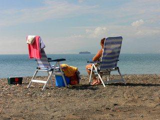 beach chairs