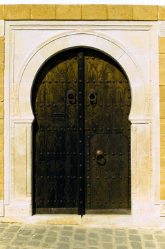 brown arabian door