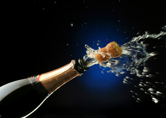 champagne bottle ready for celebration © Julián Rovagnati