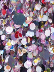 metallic confetti shower