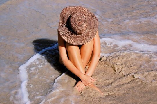 beach woman