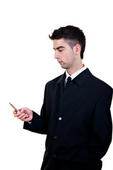 businessman with cellphone