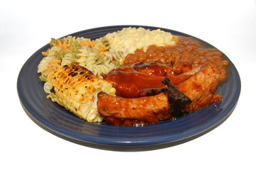 barbeque spare rib dinner