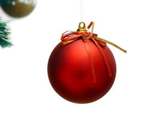 red xmas ball