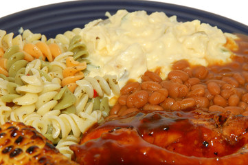 barbeque spare rib dinner