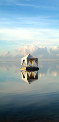 floating tent with lounge chairs © Richard Connors