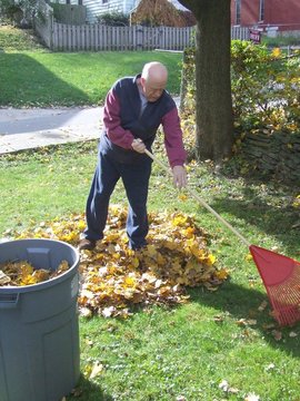 grandfather yard work