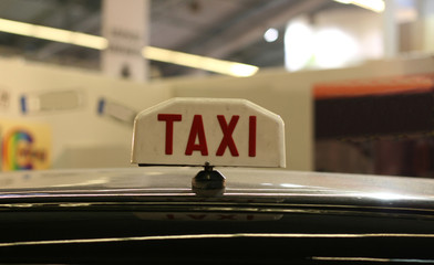 old taxi sign