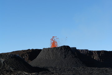 volcan en activite