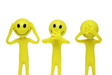 smilies that speak, hear and see no evil