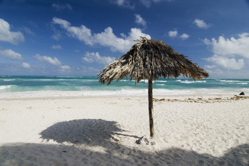 palapa on a beach