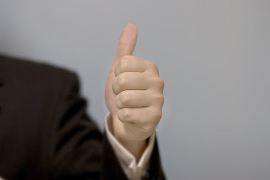 businessman thumbs-up