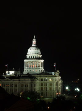 Capitol Of Texas At Night