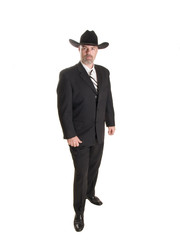 Obraz na płótnie Canvas cowboy businessman