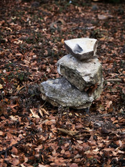 stock photo of trail marker