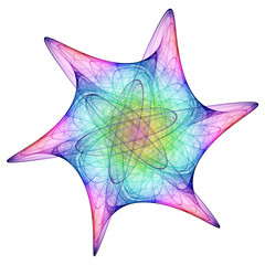 Obraz premium cosmic snowflake