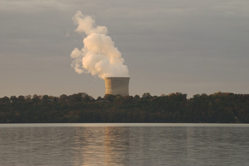 nuclear plant on the lake