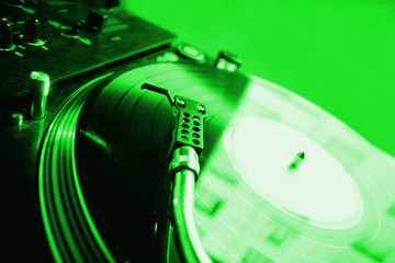 platine dj verte