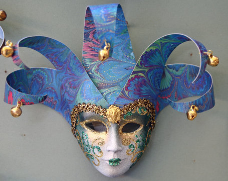 a beautiful mask of carnival of venice