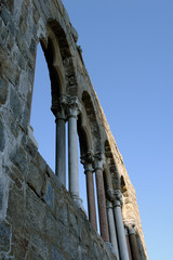 old castle wall also