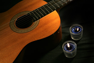 classical guitar & candles
