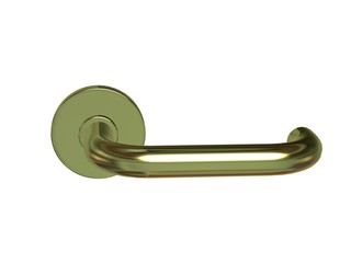 poignée de porte dorée