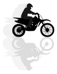 Fototapeta na wymiar biker silhouette