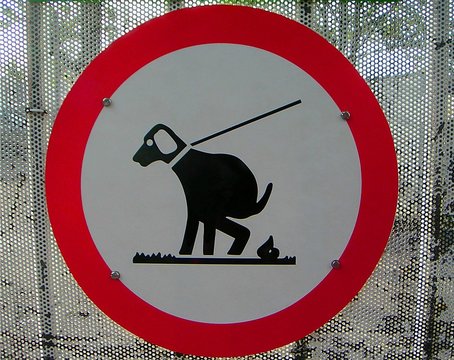 panneau interdit déjéctions canines