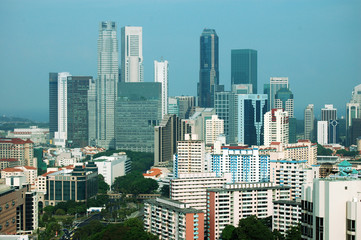 Fototapeta na wymiar singapore city view
