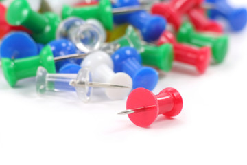 colorful pushpins