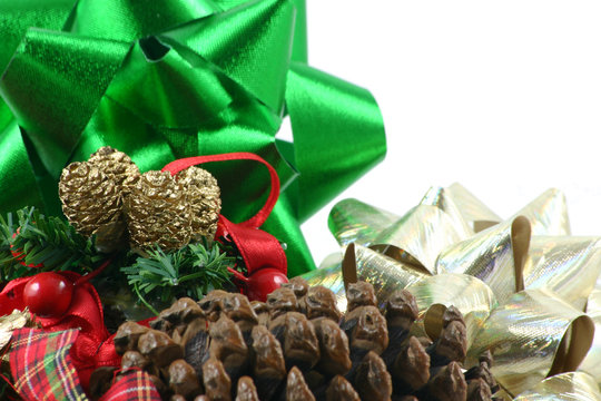 Pine Cones And Bows