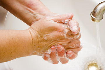 Fototapeta premium washing hands