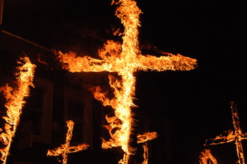 burning cross
