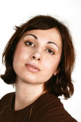 woman face expression portrait