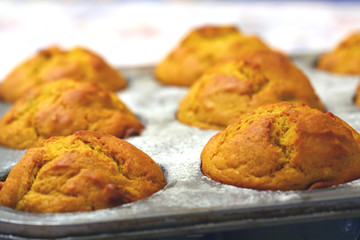 baking muffins